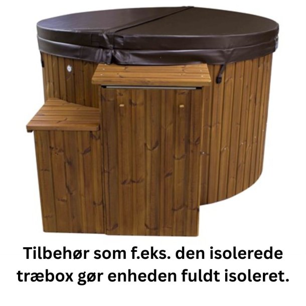 Citytub Arctic Vildmarksbad - Isoleret med Gasovn - Grafit sort